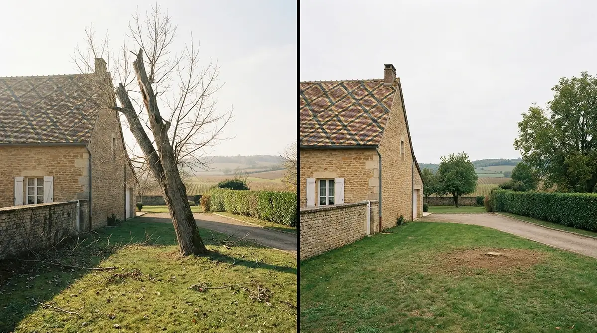 Abattage d'arbre · Côte-d'Or
