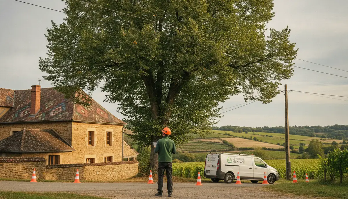 Élagage près des lignes électriques : sécurité et règles (Côte-d'Or)